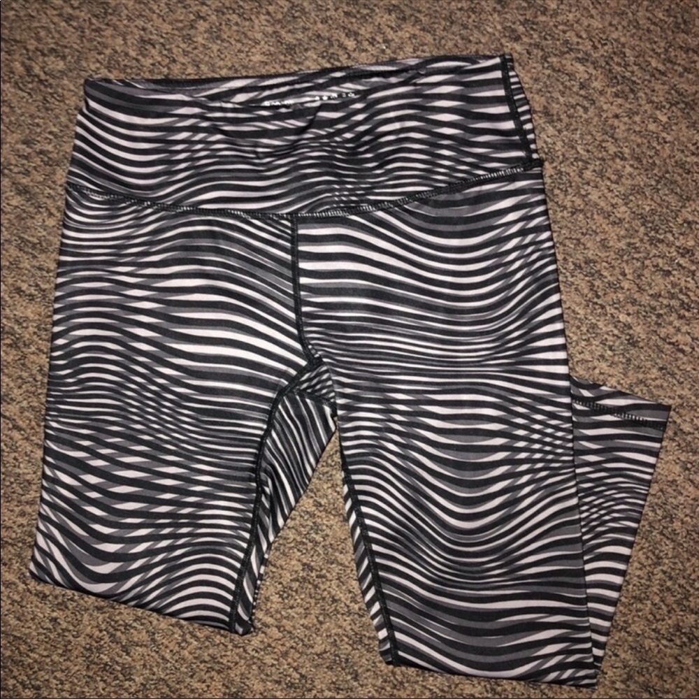 Reebok Crop Leggings Striped